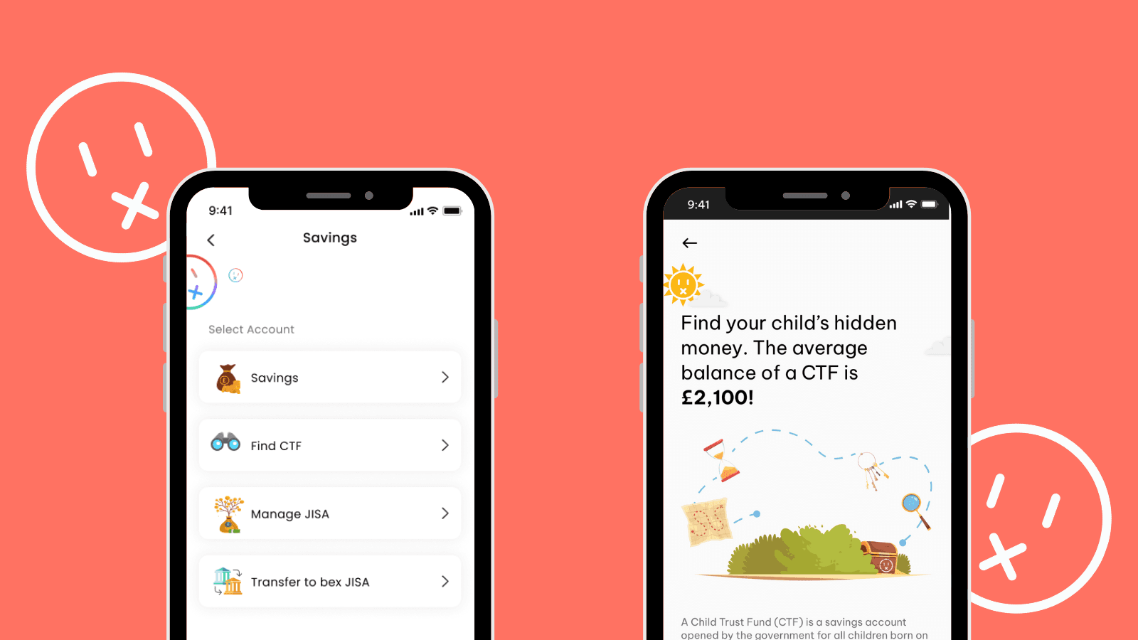 The find CTF Feature in the bex app makes it easy to navigate finding your child's trust fund.